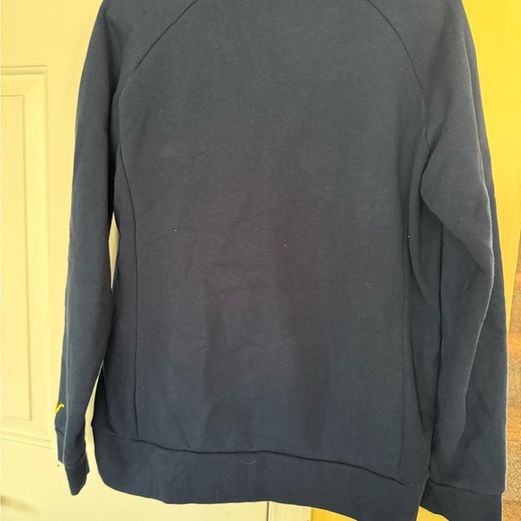 Valia Men's Navy Zip-Up Sweater‎ - Picture 5 of 8
